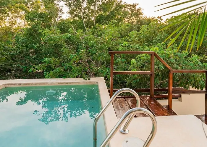 Casa Hibiscus Sky-high Pool With Birds Above The Jungle Tulum